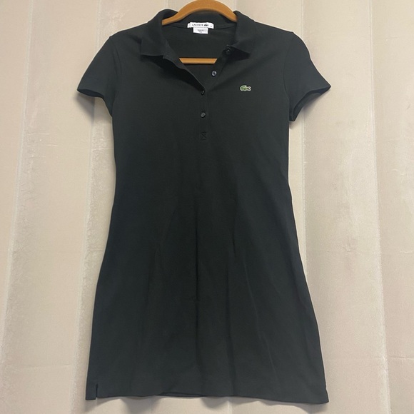 Lacoste Women’s Polo Shirtdress Dress Size 36 Small Tenniscore Golf Preppy - Picture 1 of 6
